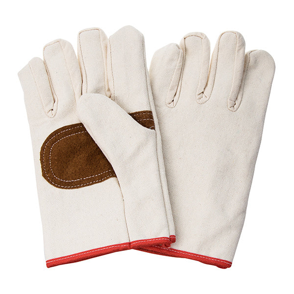 Double Layer Composite Canvas Gloves(Leather on Palm)
