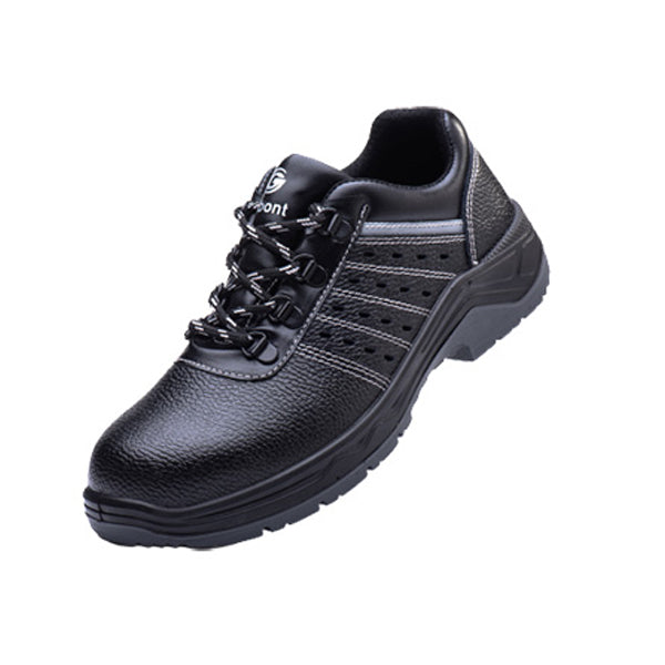 Breathable Leather Safety Shoes 1702 Breathable Anti-smashing and Puncture-proof