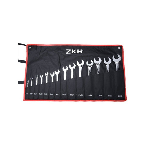Metric Mirror Double Open End Wrench Set