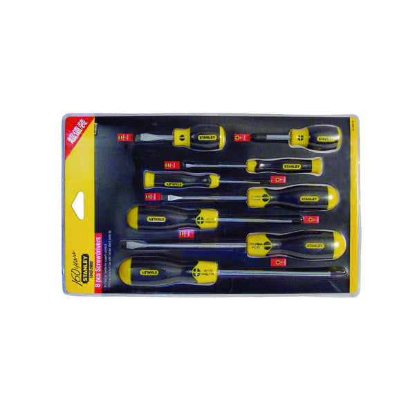 Value Pack Plastic Handle Screwdriver Set (8 Pieces)