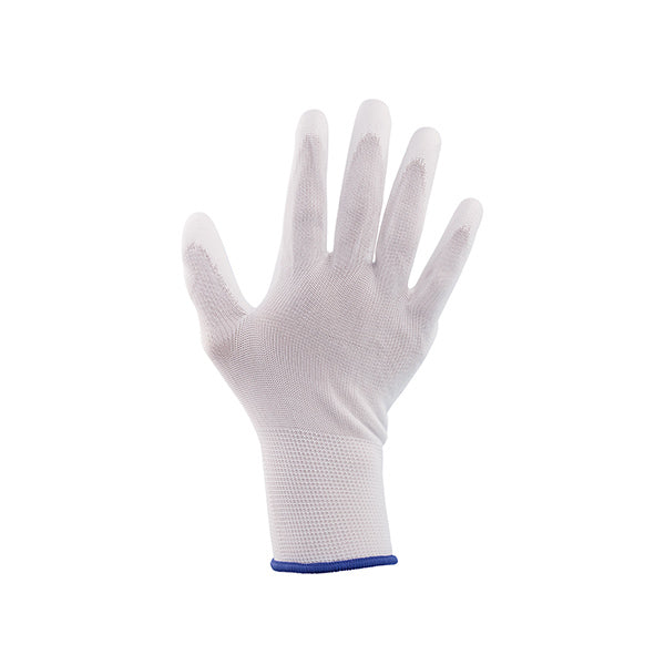 ECO-Xtrflex Polyester PU Protective Gloves White (Palm Dipped)