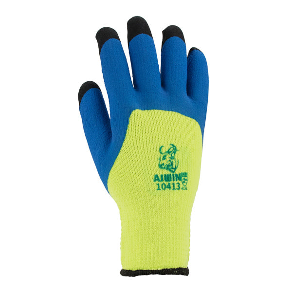 Dura&Warm Plush Core Fingertip Reinforced Latex Gloves (Palm Dip)