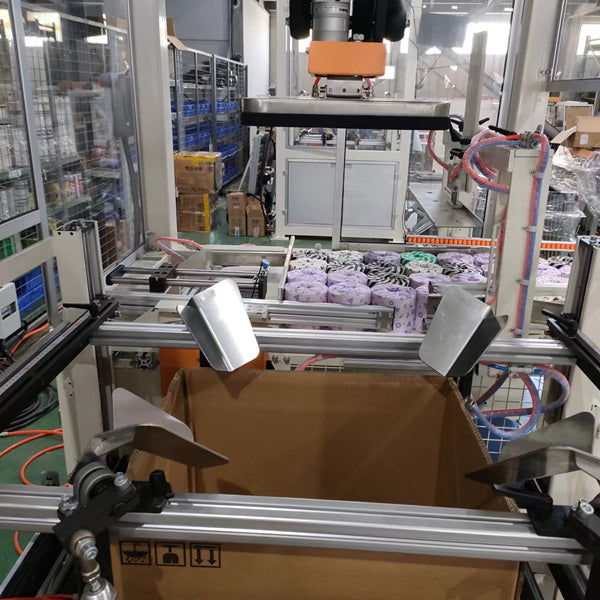 ZX660B Automatic Case Packer Machine For Facial Tissue