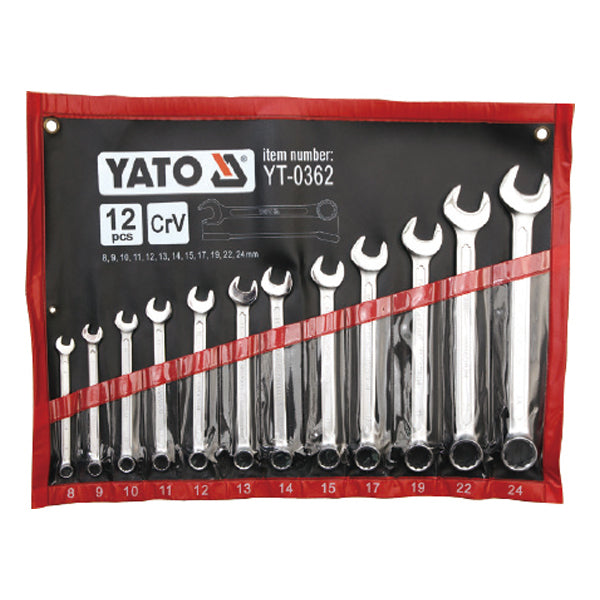 Combination Wrench Set (12 Pieces)