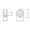 ISO4032 Type 1 Hex Nut Carbon Steel Grade 8 Zinc Plated