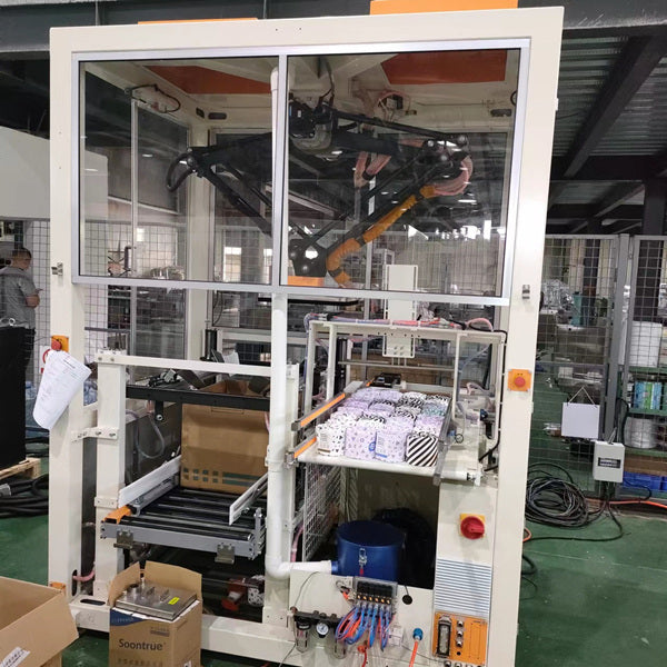 ZX660B Automatic Case Packer Machine For Facial Tissue