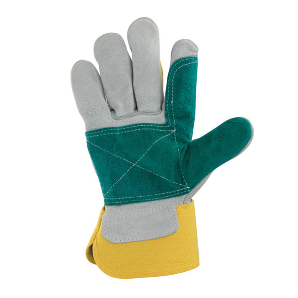 Double Layer Split Leather Gloves