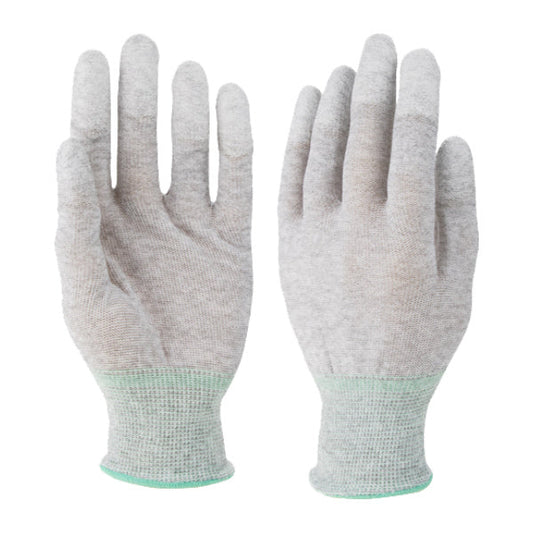 Polyester PU Anti-Static Gloves (Finger Dip)