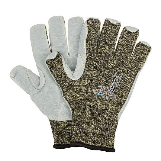 CUTMAX Level E Cut-Resistant Aramid Leather Gloves