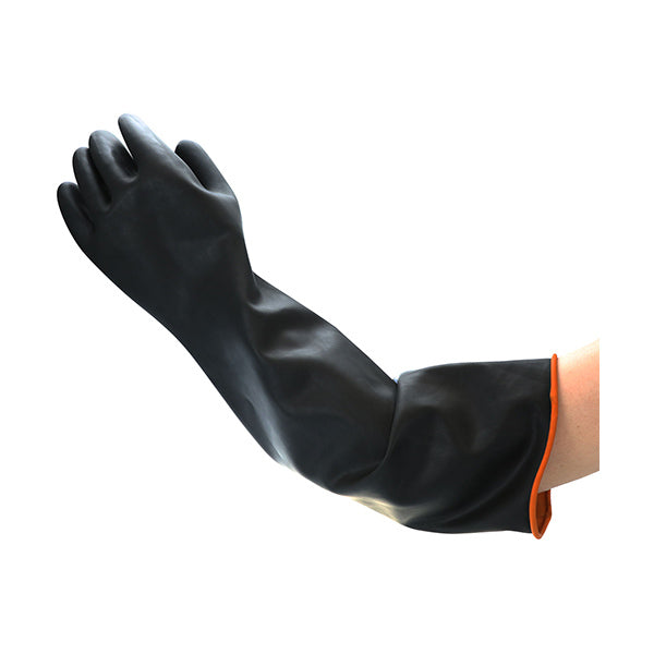 Acid and Alkali Resistant Natural Latex Gloves