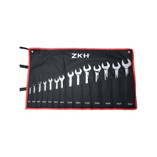 Metric Mirror Double Open End Wrench Set