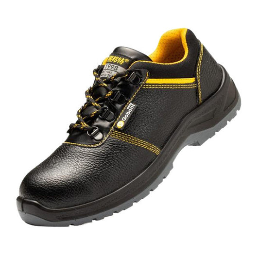 Embossed Leather Safety Shoes GB-8807N Anti-smashing and Puncture-proof