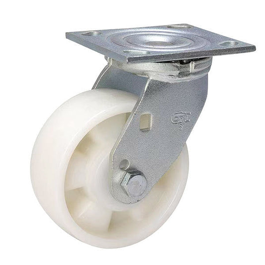 5" Nylon Heavy Duty Flat Top Swivel Caster