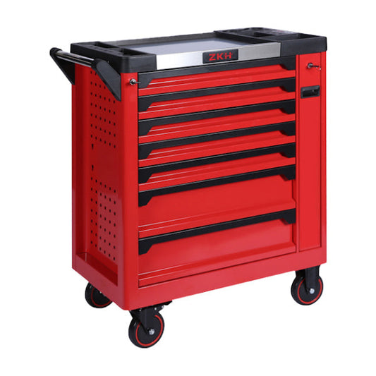 7 Drawer Professional Tool Cart With Hanging Plate