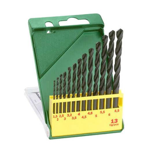 13Pcs HSS-R Rolled Twist Bits Set