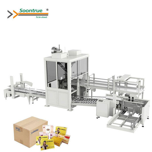 ZX660B Automatic Case Packer Machine For Facial Tissue